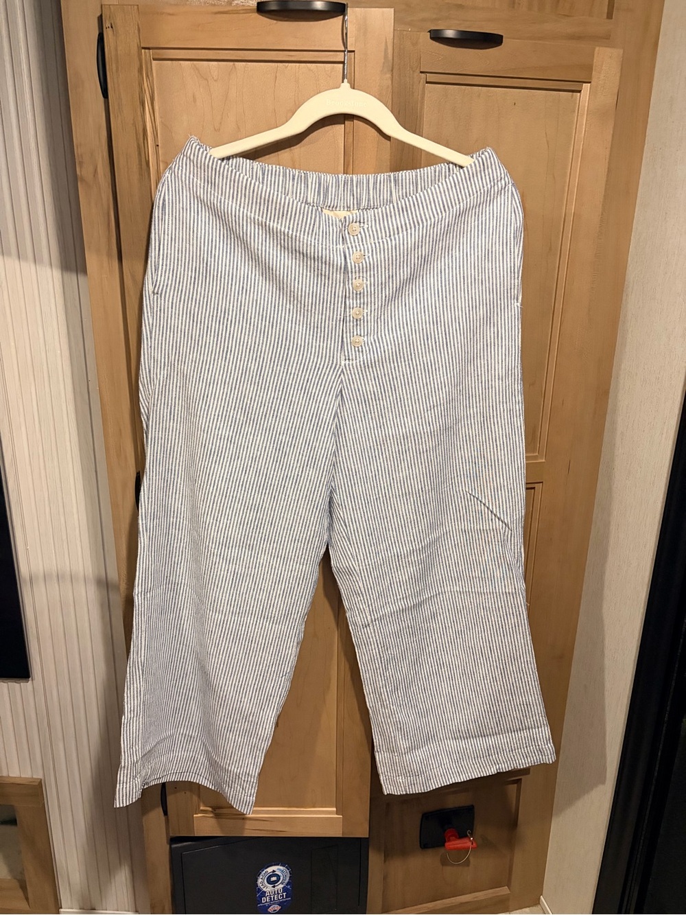 Universal Thread Blue and White Striped Seersucker Chinos